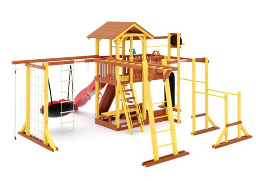 Детская спортивная площадка для дачи Савушка Семейная COMFORT