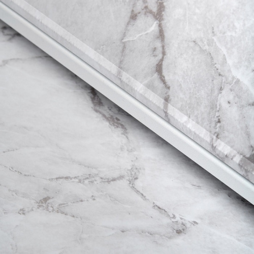 Стол журнальный МеталлАрт М002 белый мрамор 