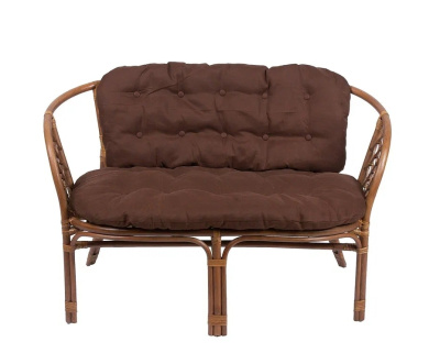 IND Диван Багама 1 миндаль подушка коричневая 