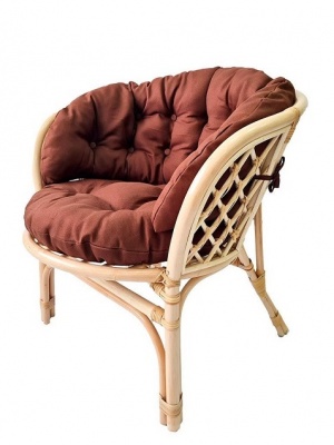 IND Кресло Багама натуральный темная подушка 