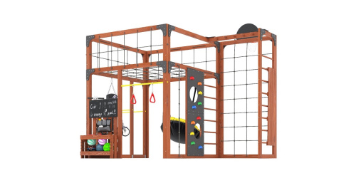 Детская площадка для дачи Савушка КУБ-2 Махагон