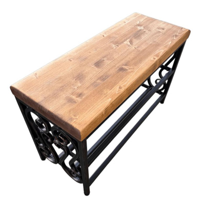 Кованая банкетка МФ-1 бронза 