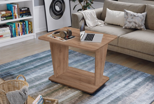 Стол журнальный СН-126.02 Астерикс дуб крафт табачный 