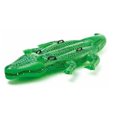 Надувная игрушка-наездник Intex Гигантский крокодил 203х114 см 58562NP 3+