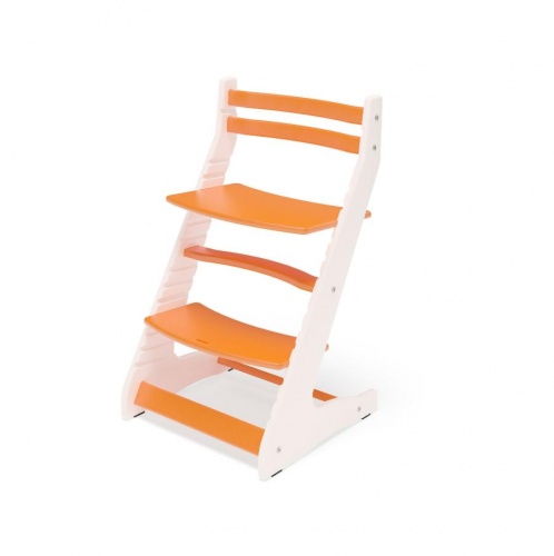 Растущий регулируемый стул Вырастайка Eco Prime белый оранжевый 