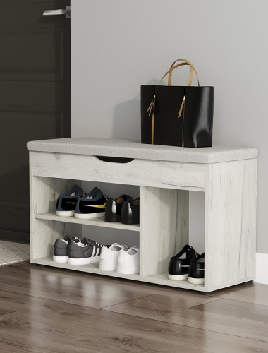 Банкетка Норд СН-122.08 дуб крафт белый 