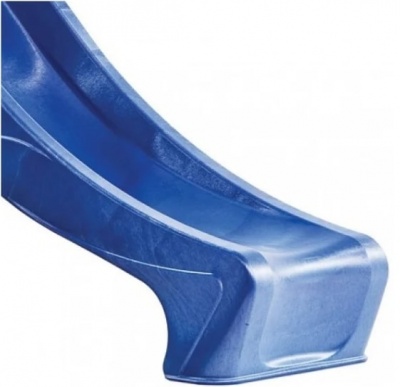 Скат для горки KBT Tsuri HDPE с подключением к воде синий