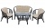 IND Комплект Багама 1 с диваном овальный стол венге 