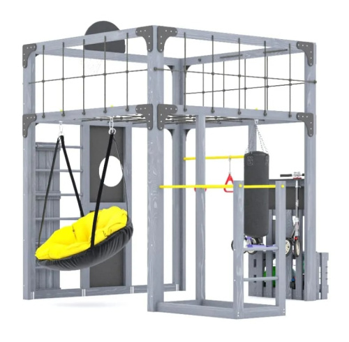 Детская площадка для дачи Савушка КУБ-1 Серый
