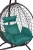 Подвесное кресло Скай 02 черный подушка зеленый 