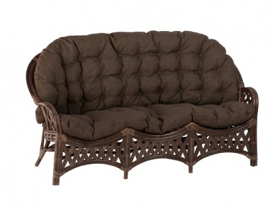 IND Комплект Черчилль (Рузвельт) 1 овальный столик орех матовый темные подушки 