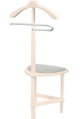 Вешалка со стулом LESET АТЛАНТА слоновая кость 