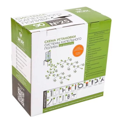 Капельный полив от емкости Жук 90 растений