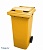 Контейнер для мусора Эдванс 240л с крышкой желтый