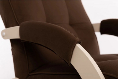 Кресло-маятник Leset Хилл слоновая кость Velur V23