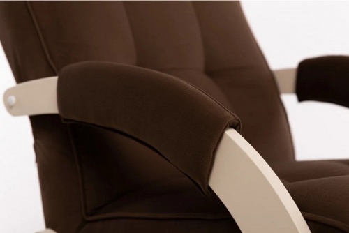 Кресло-маятник Leset Хилл слоновая кость Velur V23