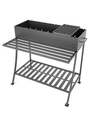 Решетка чугунная для мангала СТЕЙК 255х375х20