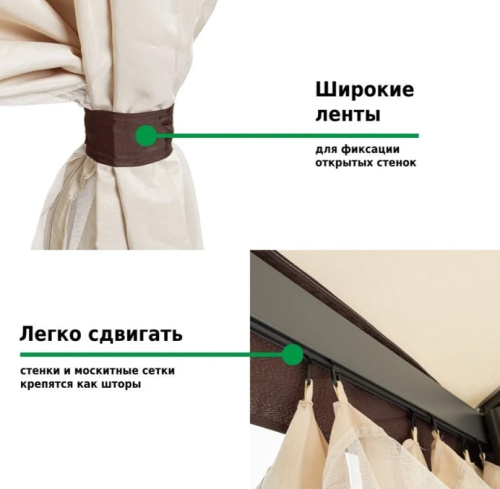 Тент садовый Green Glade 1150 2,5х2,5х2,5м