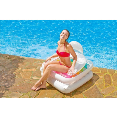 Надувной складной матрас-кресло Intex 58847NP