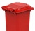 Контейнер для мусора Эдванс 120л с крышкой красный