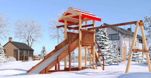 Детская спортивная площадка для дачи Савушка 4 Cезона 3