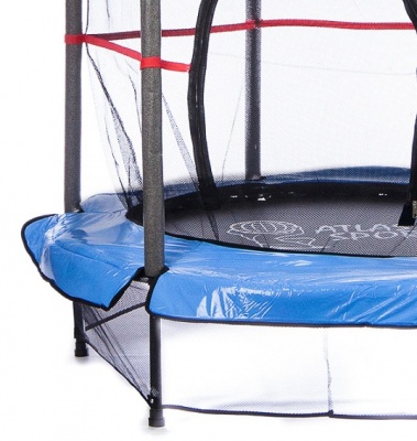 Батут Atlas Sport 140 см (4.5ft) на эластичных ремнях Blue