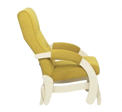 Кресло-маятник Leset Хилл слоновая кость Velur V28