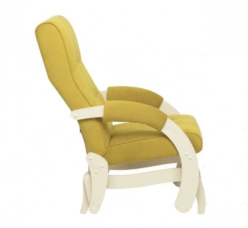 Кресло-маятник Leset Хилл слоновая кость Velur V28