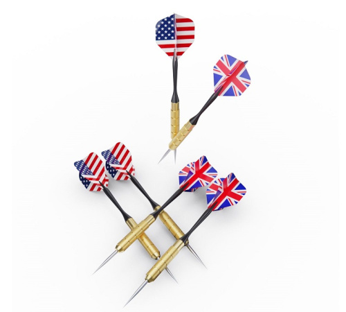 Дартс DFC двусторонний 45 см 6 дротиков