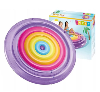 Надувной матрас-остров Радужная фиеста Intex 57285EU