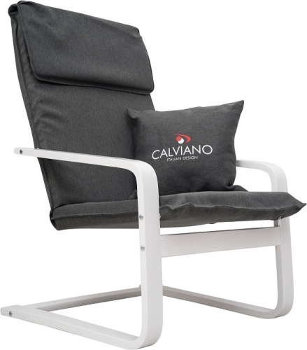 Кресло-качалка Calviano Soft 1 серое