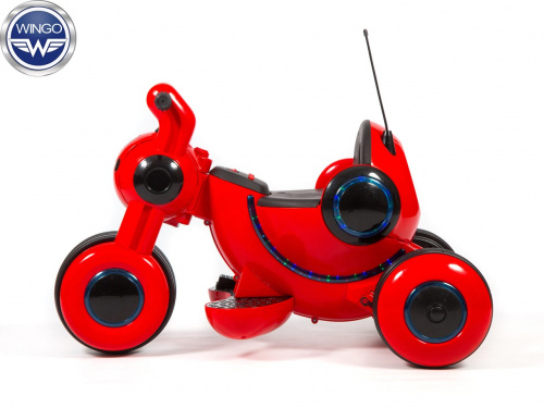 Детский электромобиль-мотоцикл Wingo MOTO Z LUX красный