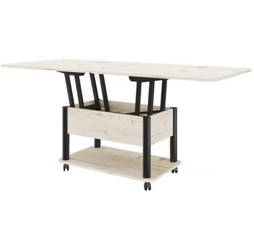 Стол-трансформер Джокер гаскон пайн светлый черный 