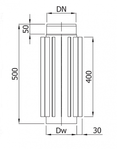Труба-радиатор RPŻ120/500-CZ2 (ML)