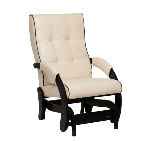 Кресло-маятник Leset Хилл венге Marvel Cream кант Black