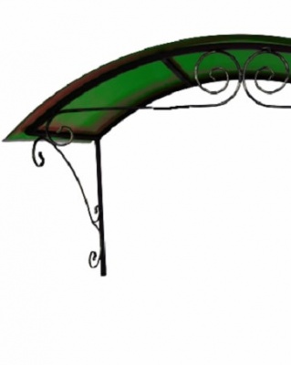 Козырек сварной КЗ-23 зеленый