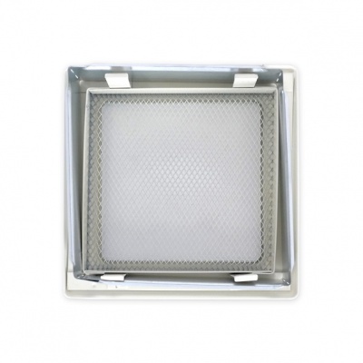 Вентиляционная решетка кремовый 17х17