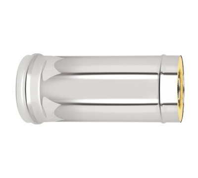 Сэндвич-труба Нерж+Нерж (AISI 430/0,8мм) д.120х200 L-0,5м