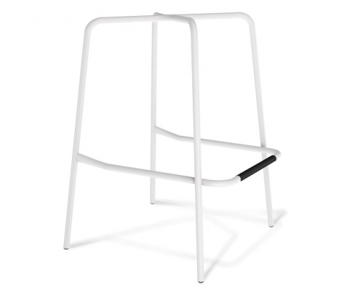 Стул барный Sheffilton SHT-ST19/S29 черный белый муар 