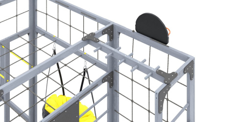Детская площадка для дачи Савушка КУБ-2 Серый