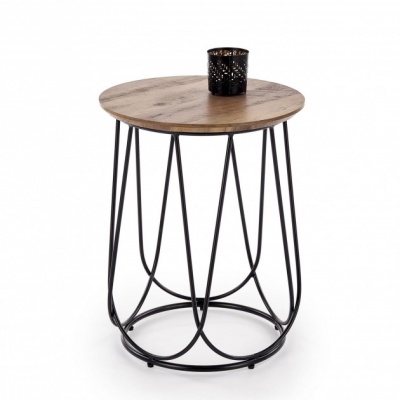 Стол журнальный HALMAR NUBIRA-S орех/черный 