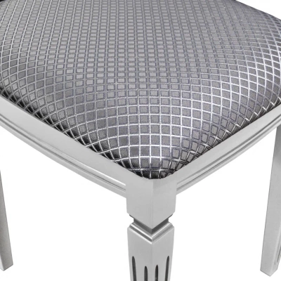 Банкетка Васко В 107Н белый серебро антина серебро 