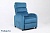 Кресло вибромассажное Calviano 2164 синий велюр