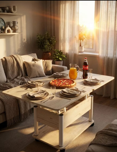 Стол-трансформер Джокер гаскон пайн светлый белый 