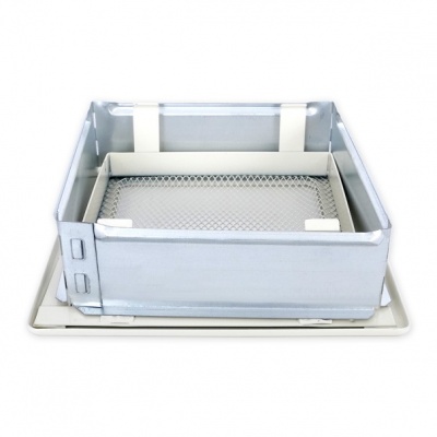 Вентиляционная решетка кремовый 17х17