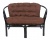 IND Комплект Багама 1 с диваном овальный стол венге подушка коричневая 