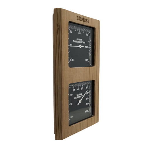 Термогигрометр EVEREST вертикаль кедр (TG-01 black)