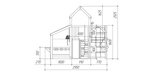 Детская площадка для дачи Савушка TooSun 13 салатовый