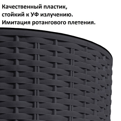 Кашпо для цветов Prosperplast Rato Round DRTUS400L-S433