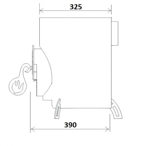 Царь-Печка под казан ДТ (8мм) 8 литров